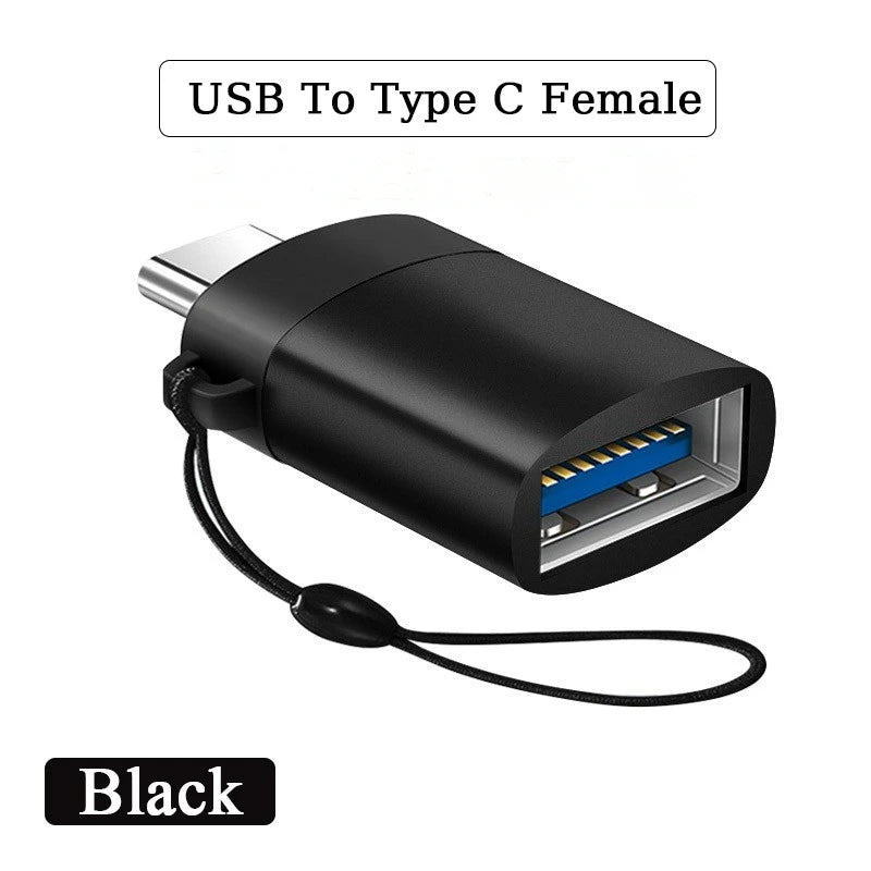 2PCS USB 3.0 To Type C OTG Charger Adapter Connector Type-C to USB Male To Type-c Adapt Converter for PC MacBook Car USB ipad