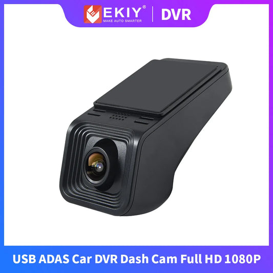 EKIy ADAS Car DVR 170° Wide Angle Dash Cam Video Recorder 1080P Universal For Android Car DVD Player Navigation System