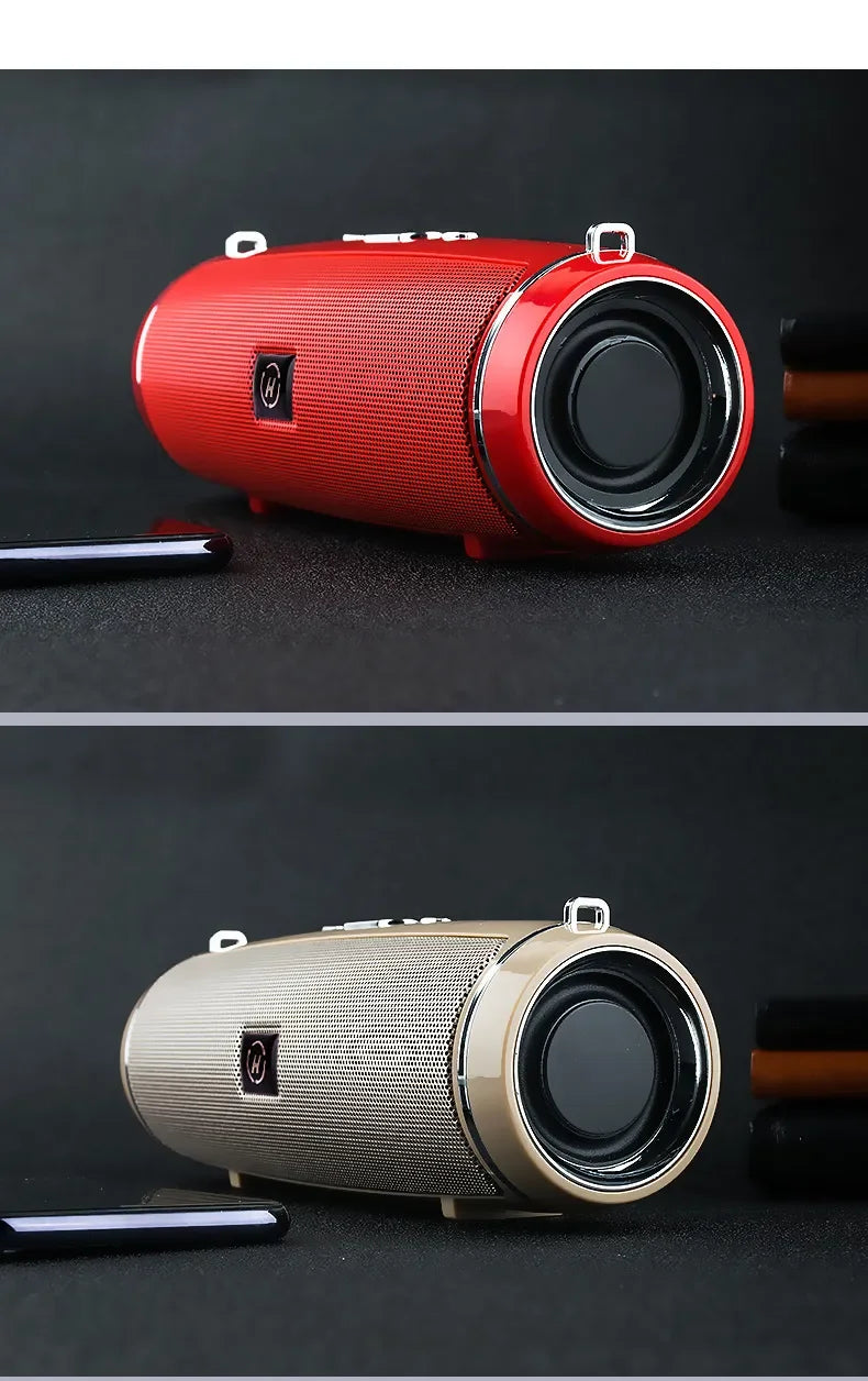 200W Portable Bluetooth Speaker IPX7 Waterproof Outdoor HIFI Pillar Speaker Subwoofer Stereo Speaker FM Radio TF Boom Box