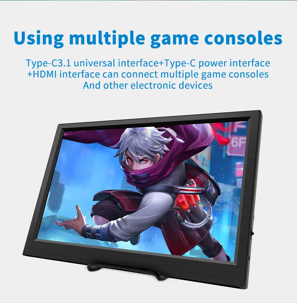 11.6 Inch Portable Monitor HDMI-Compatible Laptop second screen Gaming Extended Display For Switch/PS4/Xbox/Raspberry Pi