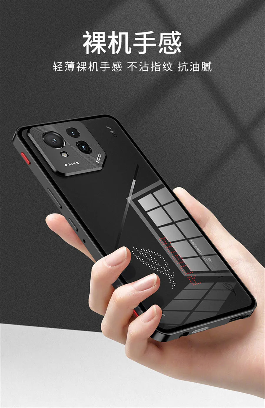 For ROG Phone 9 Pro Case,Metal Aluminium Magnet Shockproof Shell,Camera Protection Transparent Phone Case Funda For ROG Phone 9