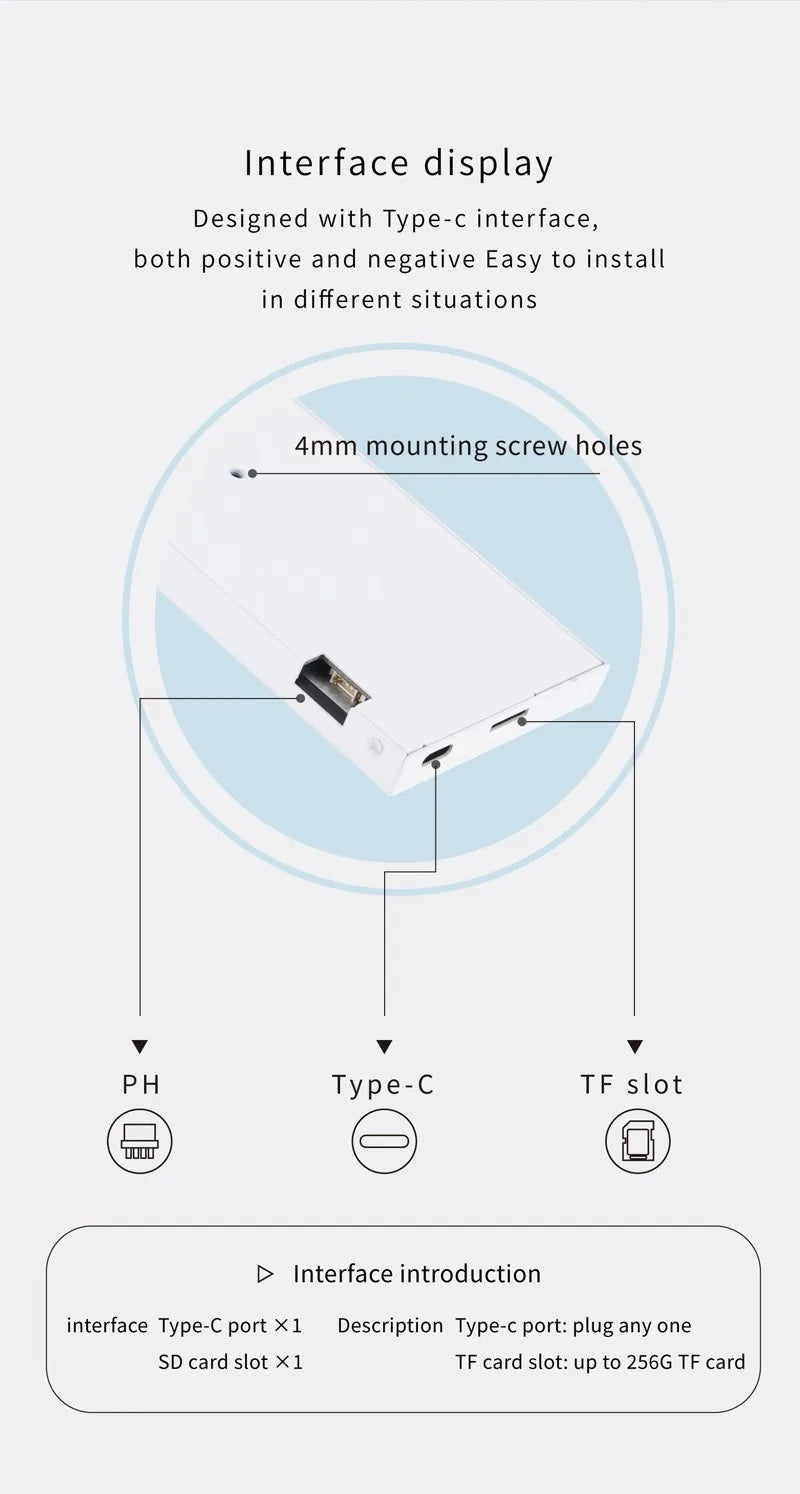 8.8 Inch IPS Secondary Screen Type C Display Case CPU GPU RAM Computer Monitor USB IPS Dislay Turing Smart Screen Freely AIDA64