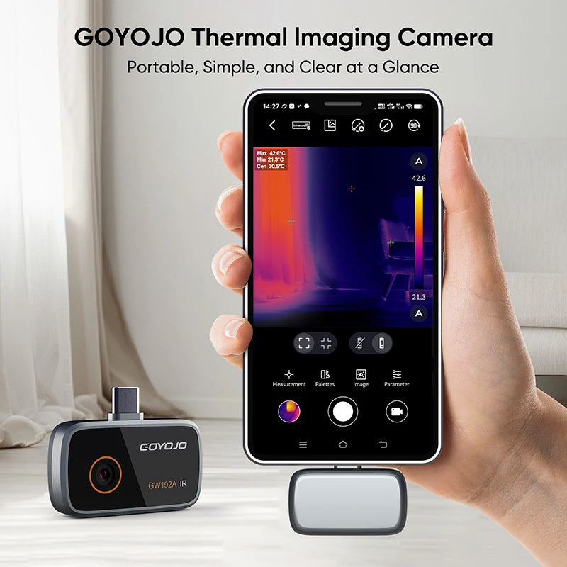 GW192A New Thermal Imaging Camera for iPhone & Android Phone Infrared Thermal Imager Inspection Repair Thermographic Camera