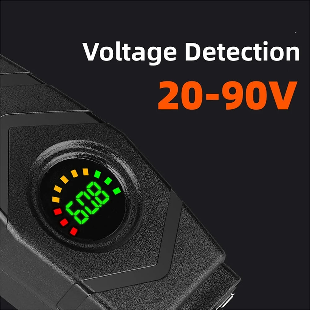 28W QC3.0 Quick Charge Usb Charger Waterproof E-Bike 20V-90V Electric Bike Motorcycles Scooter 36V 48V 72V Voltmeter Switch