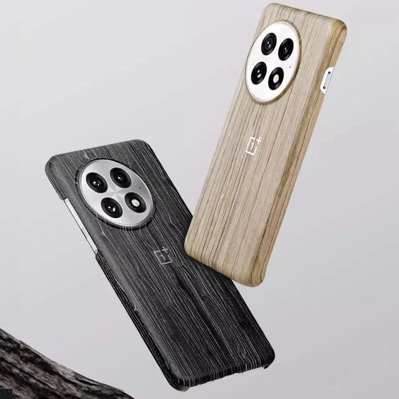 Original Case For OnePlus 13 Case Carbon Bumper Sandstone Black Wood Karbon Mag Charger Cover Phone Case For One Plus 13