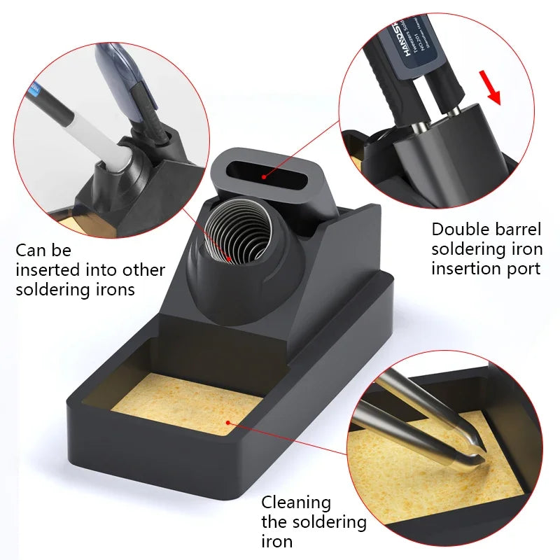 T12 Soldering Station STM 32 Chip Version 2.1 OLED Digital Adjust Temp 5pin Soldering Iron Handle Or Tweezers Handle AUTO Sleep