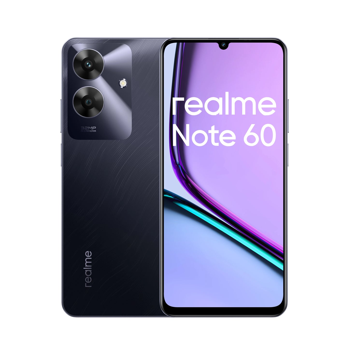 realme Note 60 6.74'' 90Hz Display 32MP Super Clear Camera 5000mAh Battery 4GB+256GB Drop Resistant Smartphone