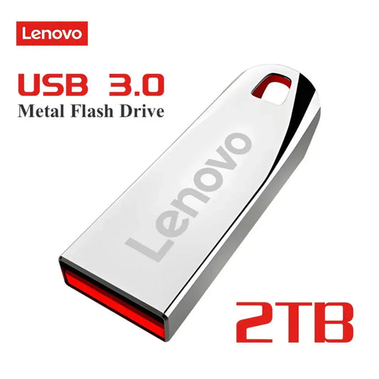 Lenovo 3.0 Pen Drive Metal High Speed Flash Drive 2TB1TB 512GB USB Memory Stick Pen Drive 128GB Suitable for PC/Laptop/PS4 Contr