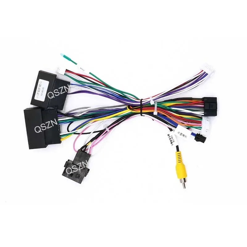 QSZN Car radio Stereo Canbus Box Ford-RZ-09 For Ford Fiesta focus Ecosport Edge Wiring Harness Power cable Multimedia Player