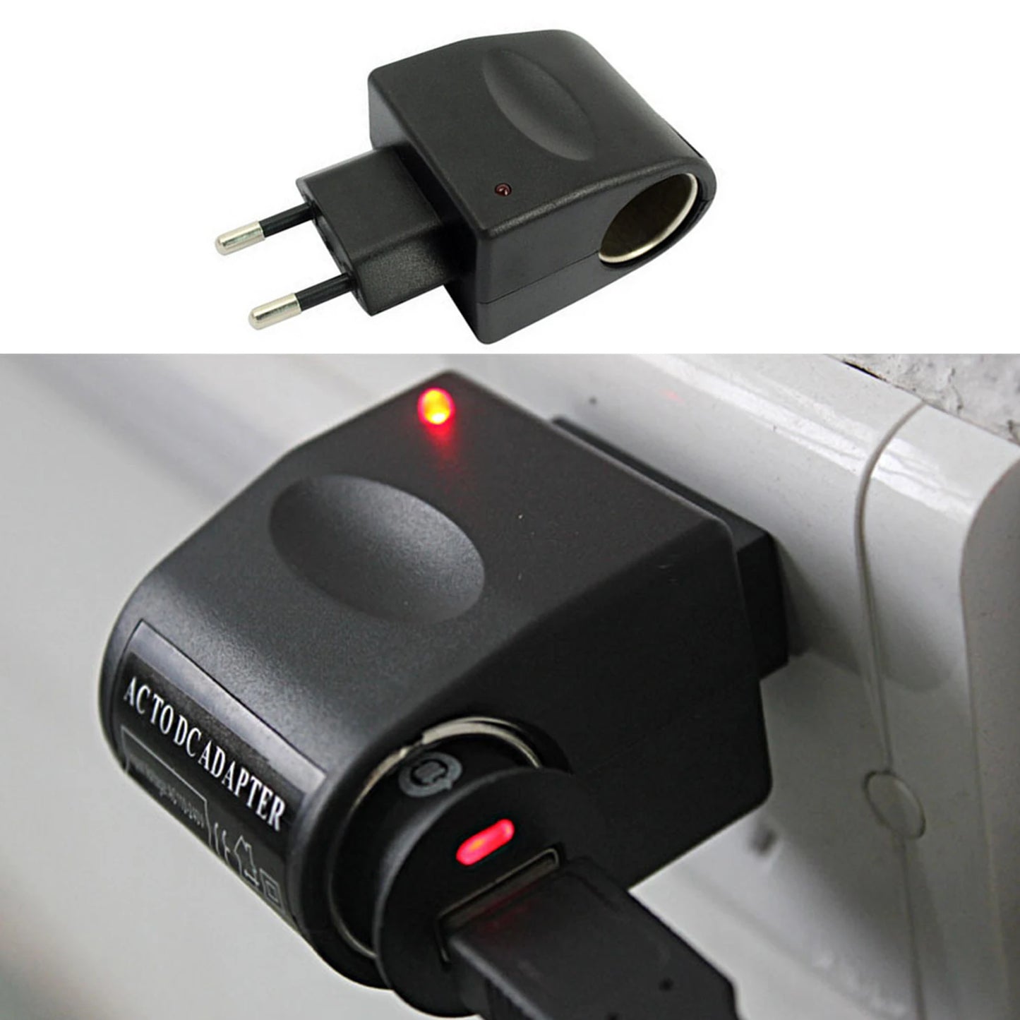 220V AC To 12V DC Car Cigarette Lighter Wall Power Socket Plug Adapter Converter EU US Plug New Dropping Shipping