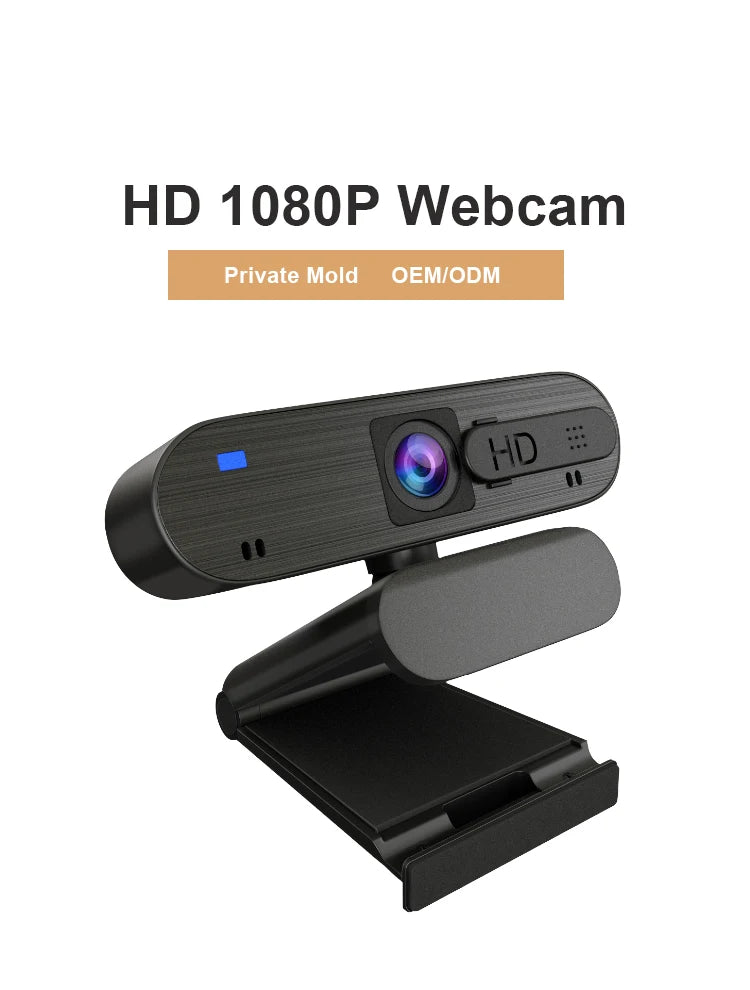 Webcam 1080P USB Webcam Web Camera With Microphone Web Cam For PC Computer Laptop Stream Video Mini Camera With Webcam Cover