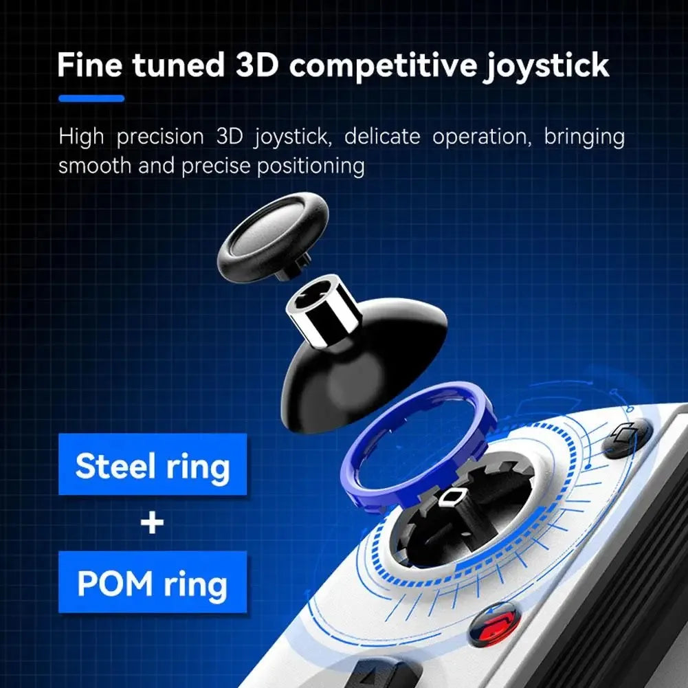 D11 Telescopic Game Controller RGB Light Mobile Phone Gamepad with Turbo/6-axis Gyro/Vibration for Android iOS PS3 PS4 Switch IP