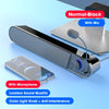 Computer Speaker With Mic Desktop Sound Bar Subwoofer Speakers USB AUX Wired Soundbar For Macbook Laptop Notebook PC Loudspeaker