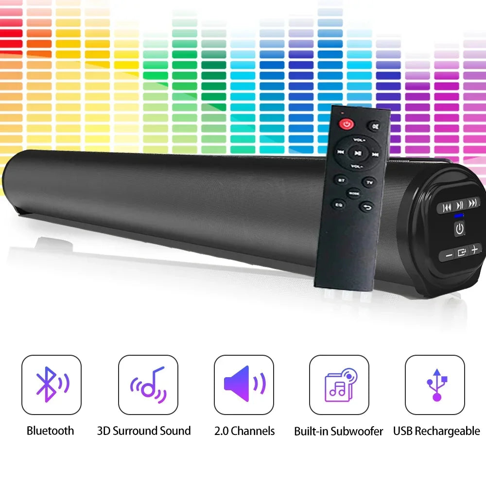 Wireless Bluetooth Sound bar Speaker System Super Power Speaker Surround Stereo Home Theater TV Projector BS-10 BS-28A BS-28B