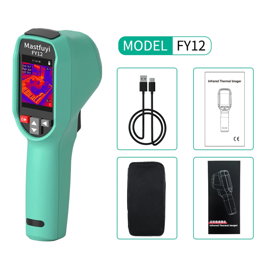 MASTFUYI Rechargeable Thermal Imaging Camera Handheld Thermal Imager -20℃~550℃ Waterproof Dustproof Drop Resistant