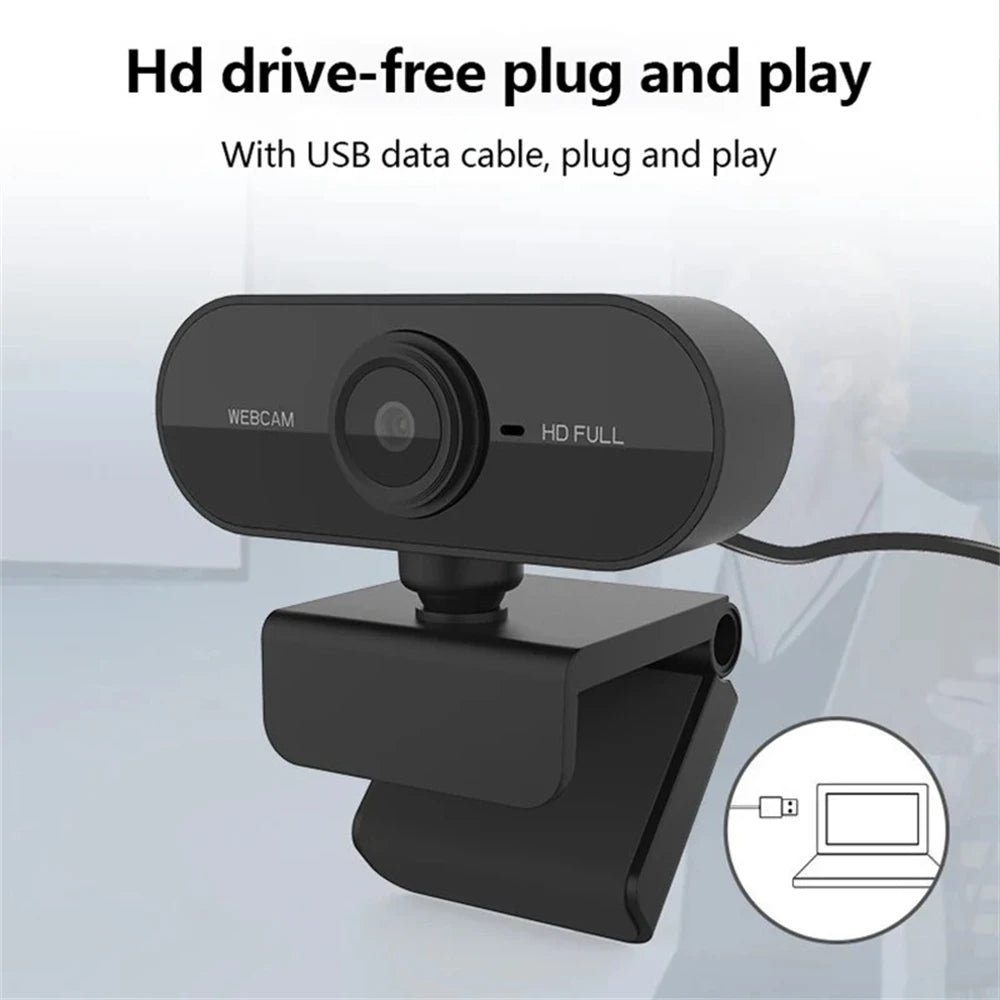 2K 1080P 720P 480P HD Webcam For Desktop Laptop Computer Mini USB Web Camera With Microphones Web Cam Cover For YouTube Skype