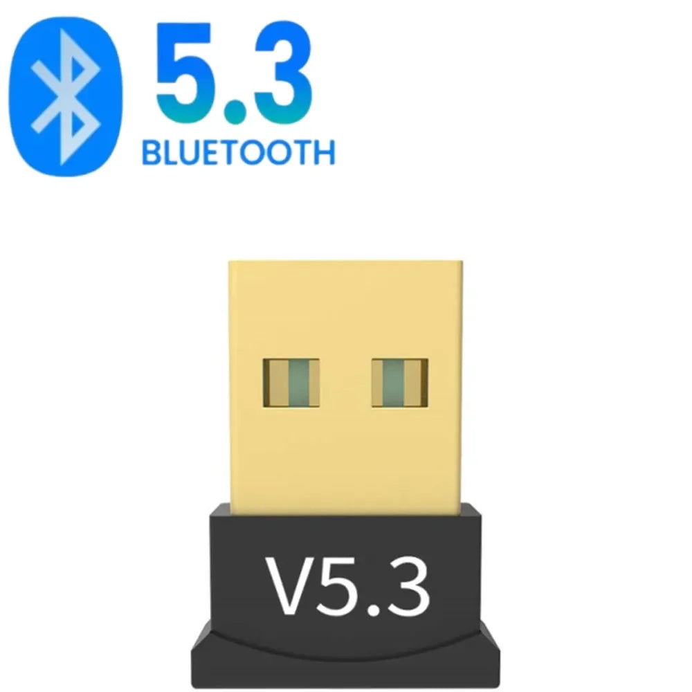 USB Bluetooth 5.3 Adapter Wireless Bluetooth 5.1 Dongle Adapter for PC Laptop Wireless Speaker Audio Receiver USB Transmitter