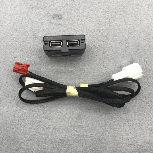 5QD035726 Rear Seat USB Socket Armrest USB With Wiring For VW Tiguan MK2 Teramont Skoda Kodiaq Karoq Octavia A7 5QD 035 726 L