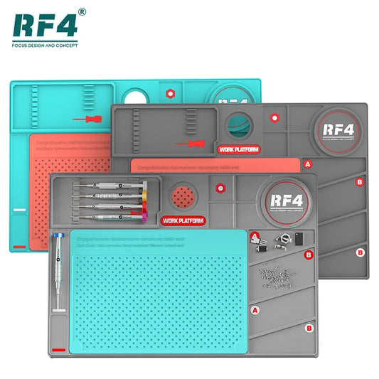 RF4 Insulated Silicone soldering Mat Welding 260x380MM BGA Desktop Station Phone Repair Pad Maintenance Platform RF-PO2 Repair