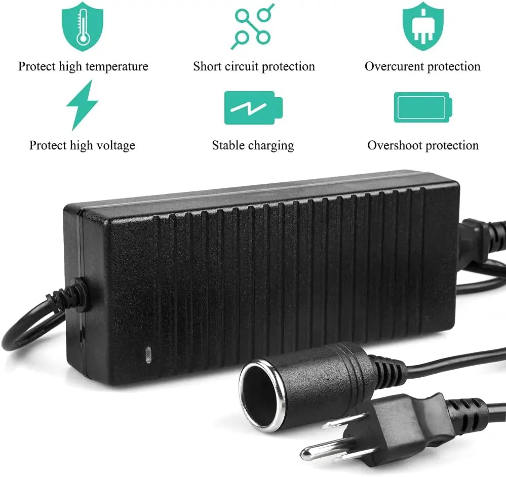 Car Power Adapter AC to DC Converter 110V/ 240V to 12V 15A 160w Power Supply Adapter Cigarette Lighter Socket AC/DC Transformer