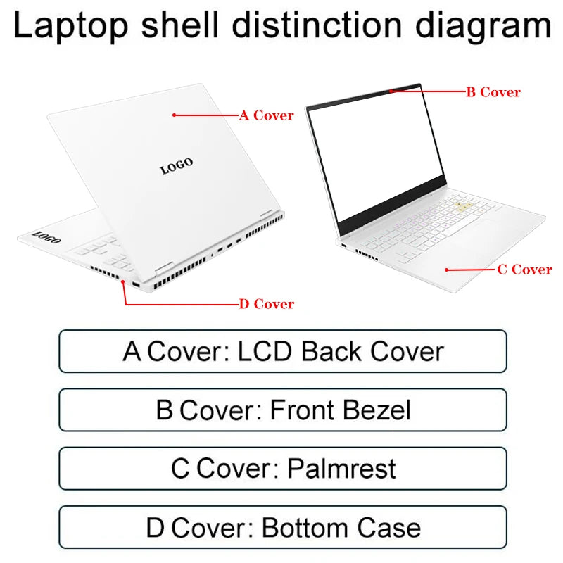 Laptop Accessories LCD Back Cover/Front Bezel/Palmrest Keyboard/Bottom Case for HP Pavilion Gaming 15 15-EC 15-EC0013DX Notebook