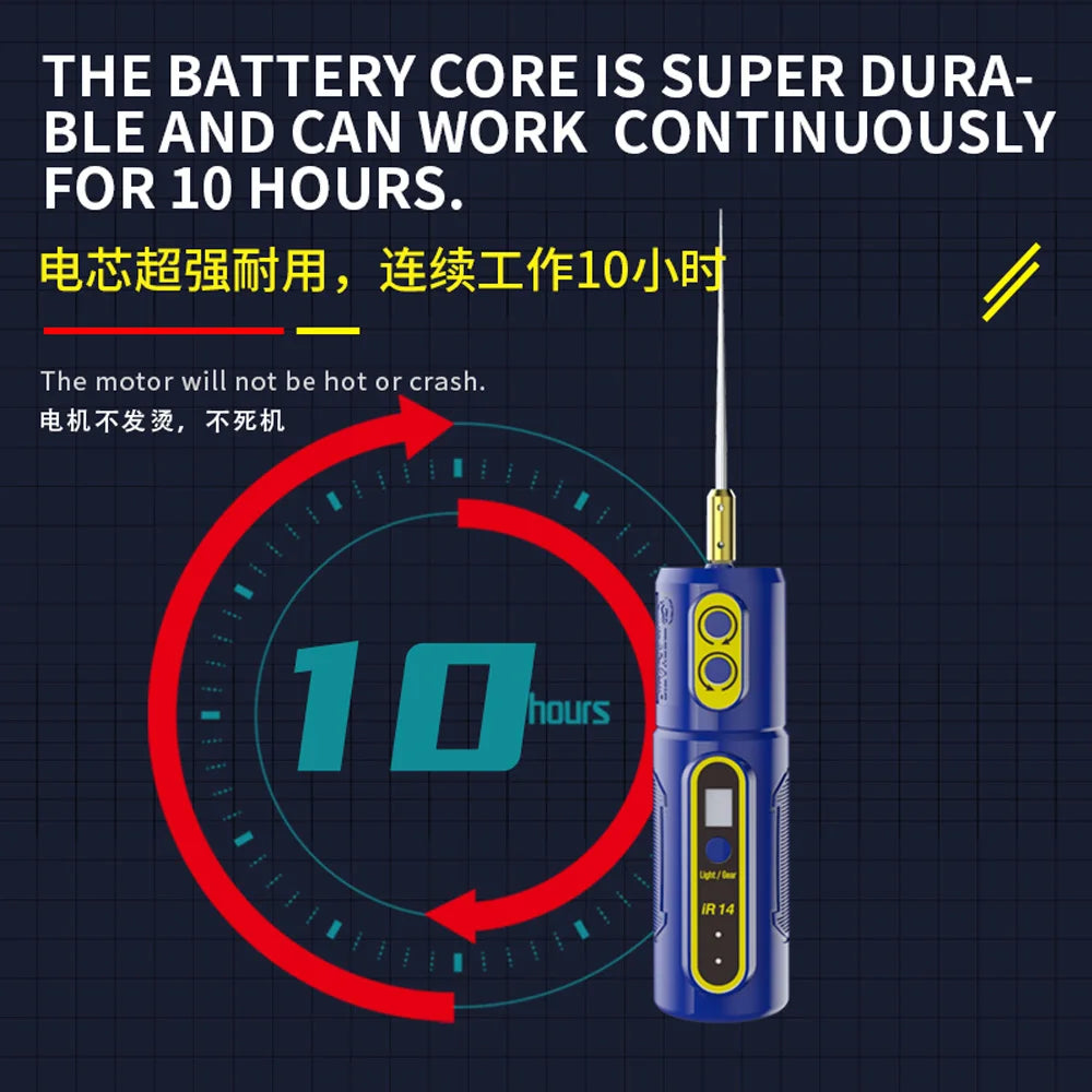 MECHANIC IR14/IR13/IR10 PRO Electric OCA Glue Remover Tool With Green Dust Display Lamp LED Display For Screen Remover Glue