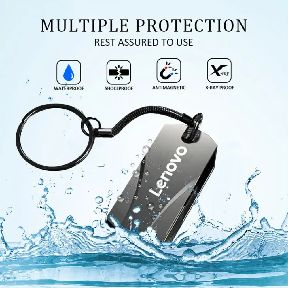 Lenovo USB 3.0 16TB Cle USB Flash Drive High Speed 8T Pen Drive Waterproof Pen Drive USB Memory Computer Accessories for Ps4/p