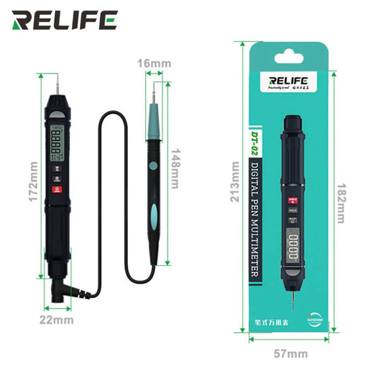 RELIFE DT-02 Smart Pen-type Multimeter AC/DC Voltage Meet the Maintenance Needs of Multifunctional Mobile Phones Repair Tools