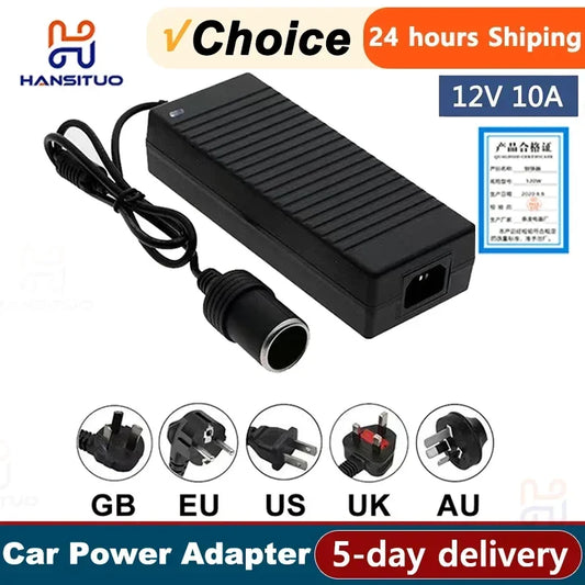 Car Power Adapter Converter Power Convert AC Adapter DC 110V/ 220V to 12V 15A Power Adapter Supply Lighter Car Accessories