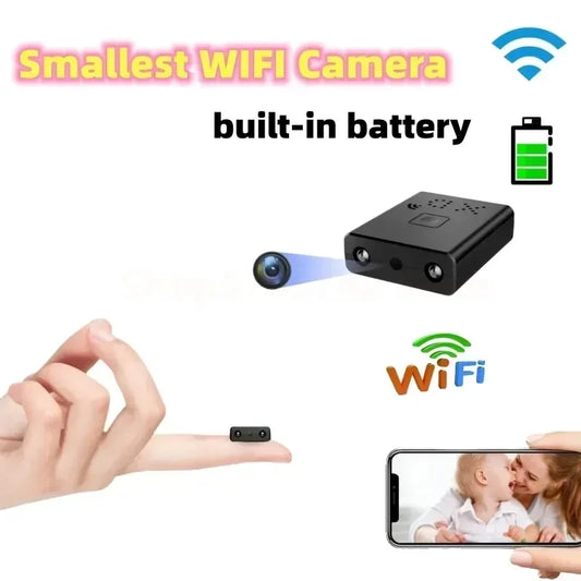 Smallest Mini Camera 1080P HD WIFI Built-in Battery IP Remote Monitoring Camcorders IR Night Vision Body Cam Invisible Espia Cam