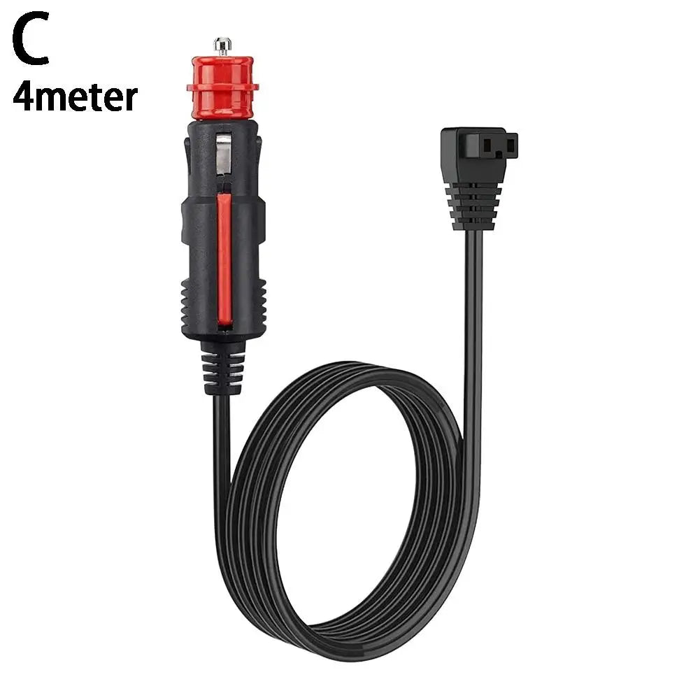 2m 4m For Car Refrigerator Warmer Extension Power Cable 12A Car Fridge Cigarette Cable Cooler Charging Replacement Line