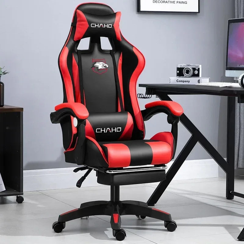 WCG Gaming Chair Office Latex Cushion Bluetooth Computer Chair High-quality BOSS Chair Leather LOL Internet Anchor