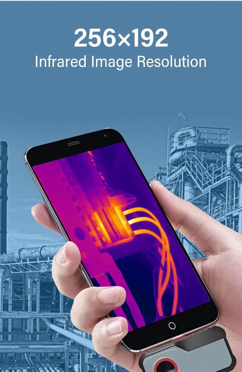 256*192 Pixels Thermal Camera -20°C~550°C Android Type C Mobile Phone Infrared Thermal Imager For Electrical Repair