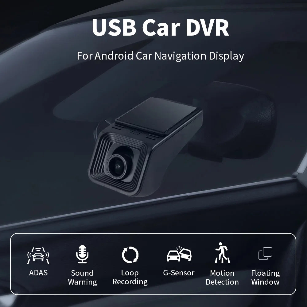 EKIy ADAS Car DVR 170° Wide Angle Dash Cam Video Recorder 1080P Universal For Android Car DVD Player Navigation System