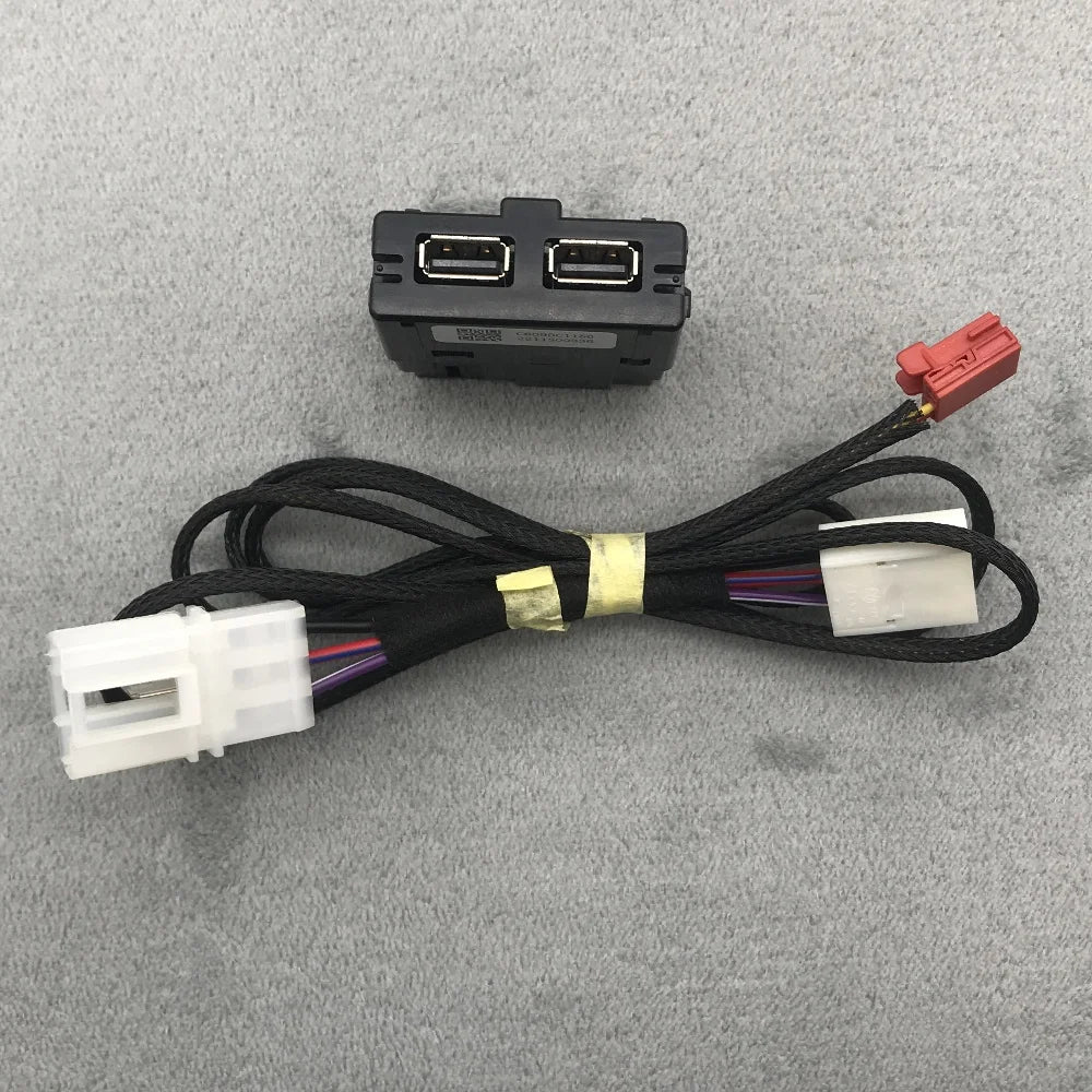 5QD035726 Rear Seat USB Socket Armrest USB With Wiring For VW Tiguan MK2 Teramont Skoda Kodiaq Karoq Octavia A7 5QD 035 726 L