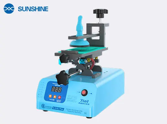 SUNSHINE S-918L Plus 7-in-1 Curved Screen Separator Edge Screen 360° Mobile Phone Heating Remove Screen Repair Tool