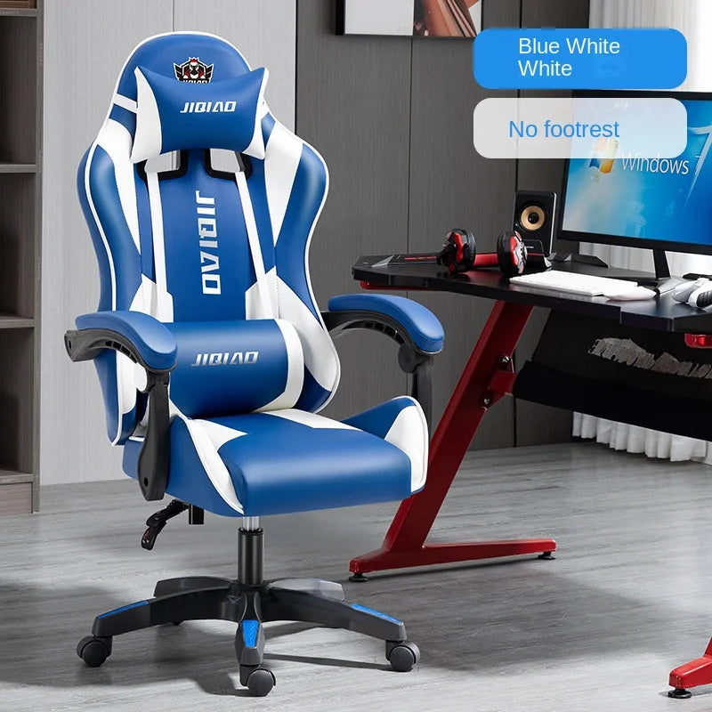 Warming Modern Minimalist Home Gaming Chair With Footrest Internet Cafe Computer Chair Reclining Live Streaming Rotating Chair