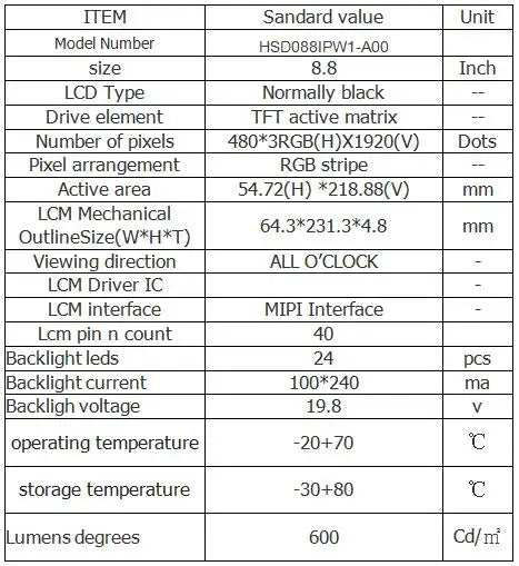 New 8.8 Inch Long Strip LCD Screen 1920*480 HD-MI Driver Board Secondary Monitor AIDA64 Sub Display CPU GPU SSD Information