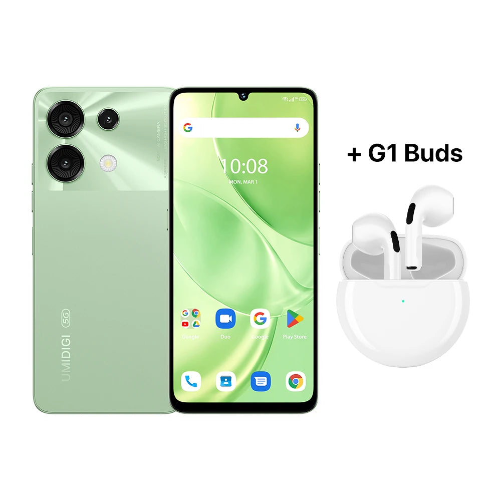 UMIDIGI G9 5G Smartphone 5G Android 14 8-Core 6+6GB 128GB 6.75” 90Hz HD+ 50MP 5000mAh 18W Charging 5G cellphone