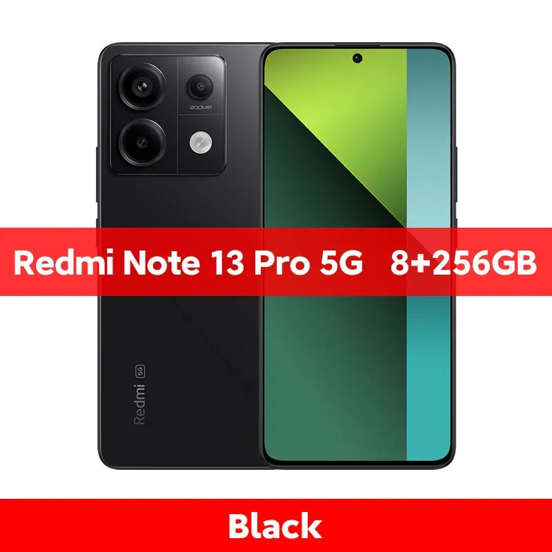 Xiaomi Redmi Note 13 Pro 5G Smartphone Snapdragon® 7s Gen 2 200MP OIS Camera 67W Turbo Charging 1.5K 120Hz AMOLED Display NFC