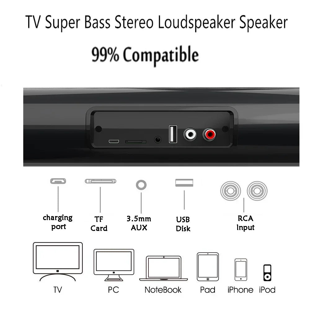 Wireless Bluetooth Sound bar Speaker System Super Power Speaker Surround Stereo Home Theater TV Projector BS-10 BS-28A BS-28B