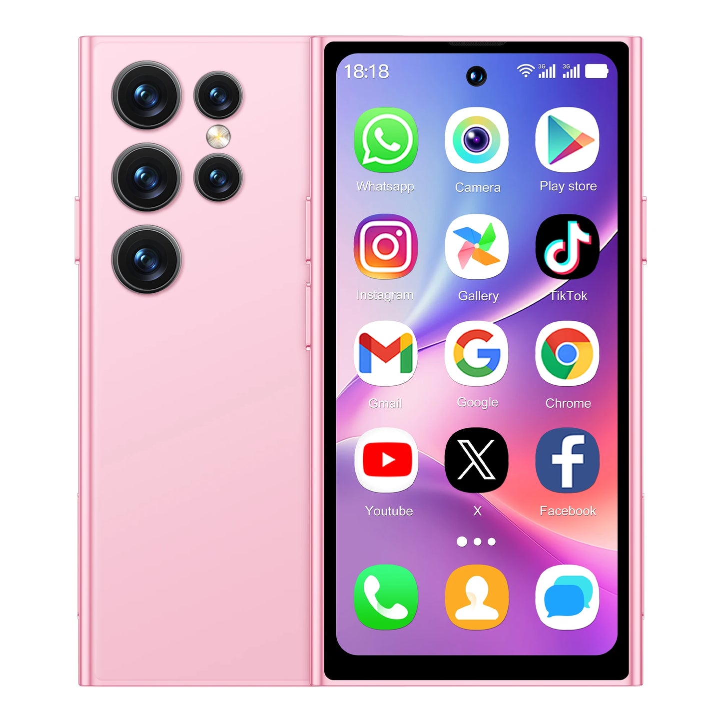 NEW SERVO S27 Mini Android Smartphone 4.0" Full Screen 2GB+16GB Memory 5MP 2 SIM Stanbdby Face Unlock 3G Cute Phones Google Play