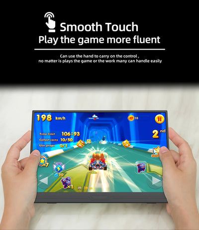 14 -Inch Portable Monitor Touchscreen 1920*1080 For Laptop XBox PS4/ 5 Switch Cell Phone PC Extension Mobile Touch Mointor