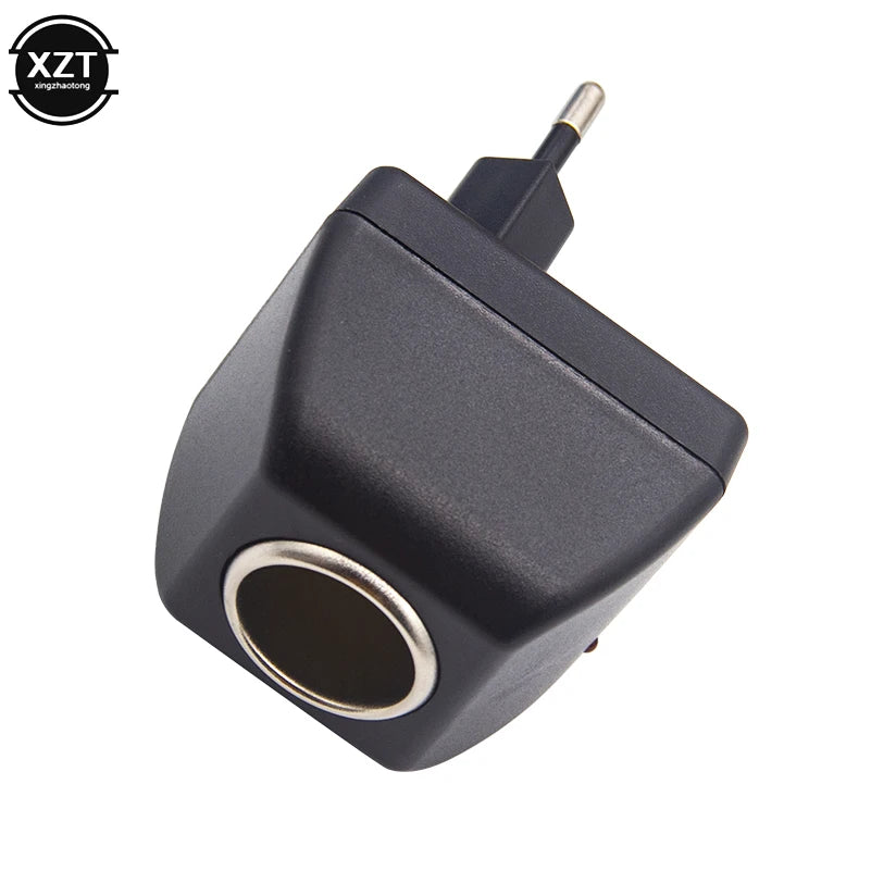 AC Adapter with Car Socket Auto Charger EU Plug 220V AC To 12V DC for Car Electronic Devices Use At Home