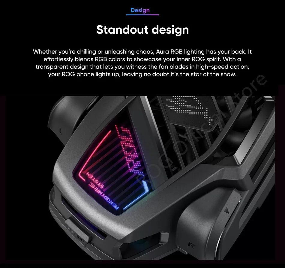 Original ASUS ROG AeroActive Cooler X ROG Phone 8 Funcooler with Fan Holder ROG Phone 8 Pro cooler USB-C Charging