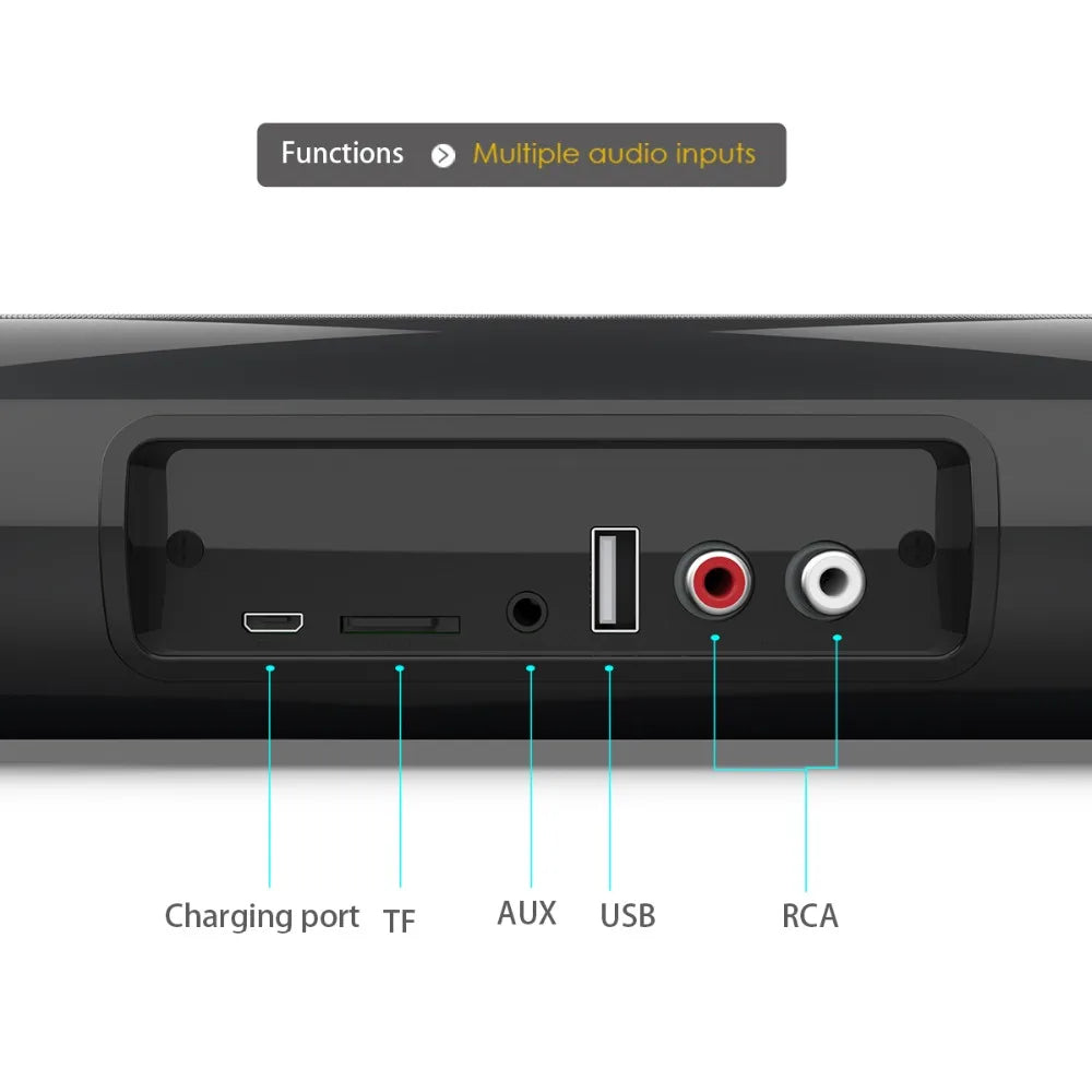 Wireless Bluetooth Sound bar Speaker System Super Power Speaker Surround Stereo Home Theater TV Projector BS-10 BS-28A BS-28B