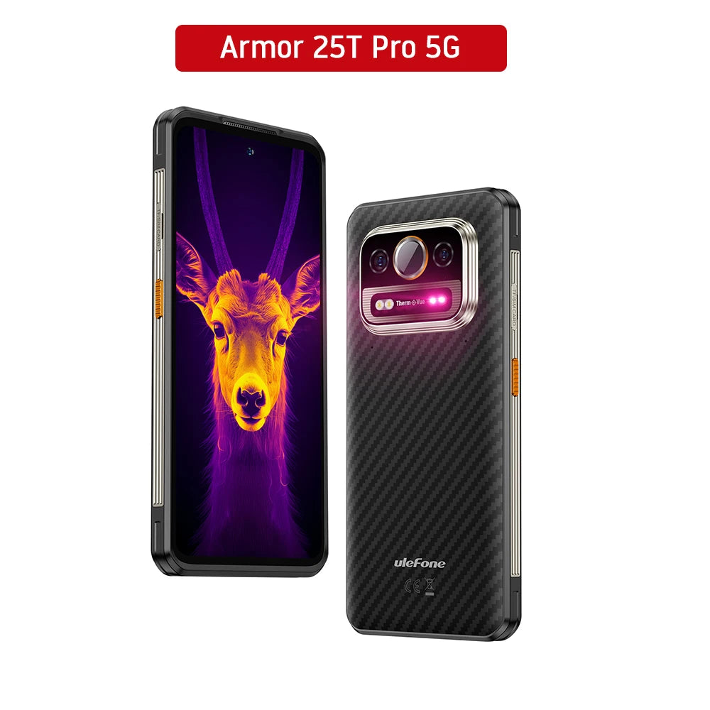 Ulefone Armor 25T Pro 5G  Rugged Phone  Android 14 30W Wireless Charging 50MP+64MP Night NFC Waterproof Smartphone