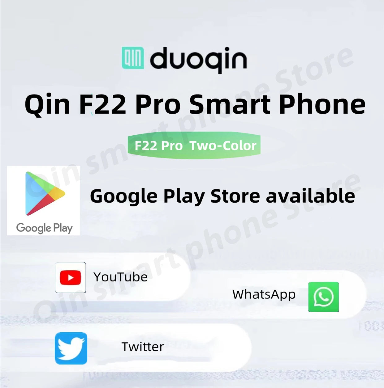 New Qin F22 Pro Smart Touch ScreenPhone Wifi 5G+3.5 Inch 4GB 64GB Add Google Store Android QinGlobal Version Mobile Phone