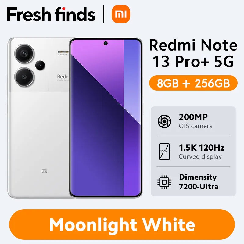 [World Premiere] Xiaomi Redmi Note 13 Pro Plus 5G Smartphone MediaTek Dimensity 7200-Ultra 200MP OIS Camera 120W HyperCharge NFC