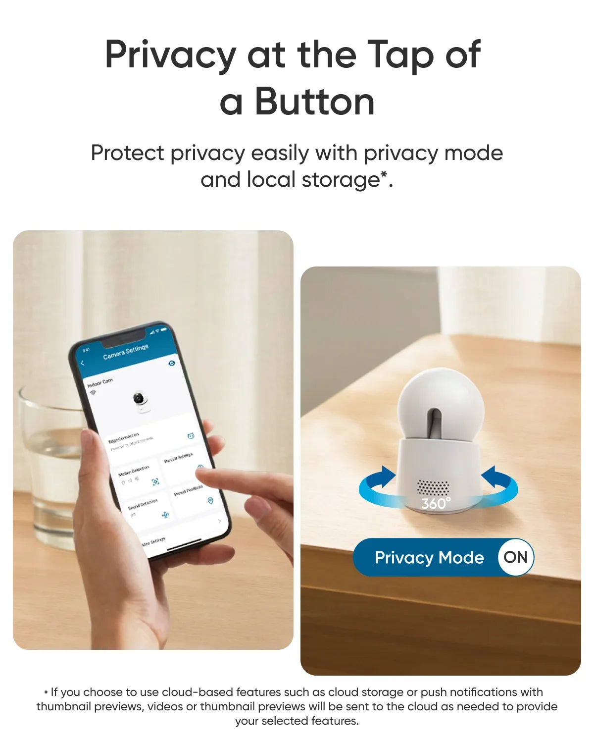 eufy Security Indoor Cam E30 4K Resolution Security Camera with 360° PTZ 7/24 Recording AI Tracking  with Wi-Fi Human Mini Cam